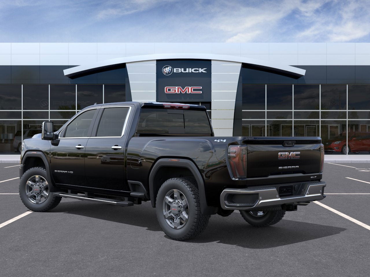 2026 GMC Sierra 2500 HD — rear three-quarter view