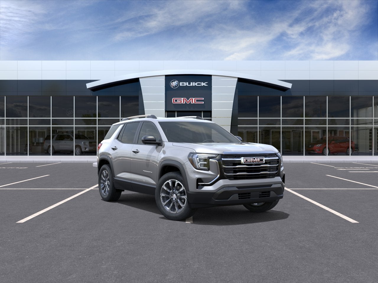 2026 GMC Terrain Elevation in Sterling Metallic — front three-quarter view